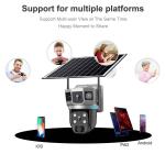 Outdoor Solar Dual Camera